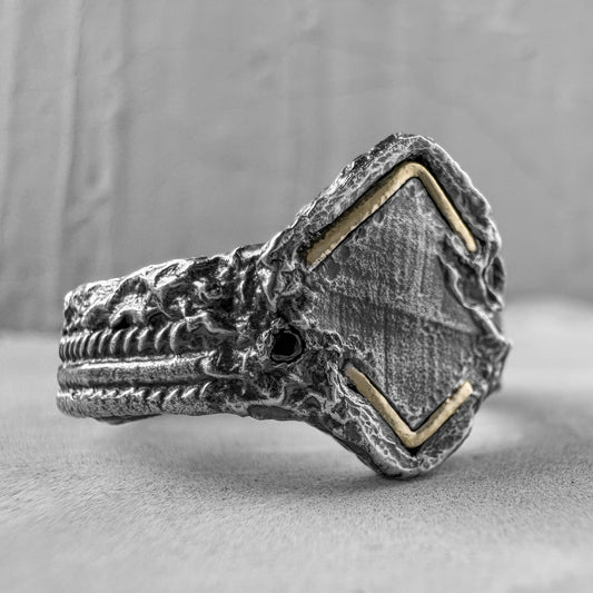 Nexus ring Black diamonds rings Project50g