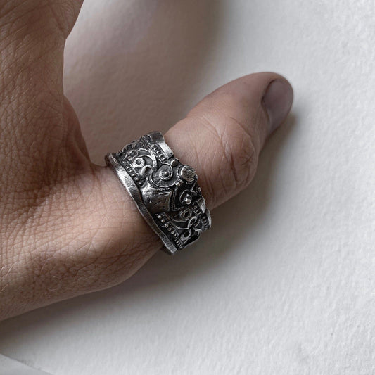 Ornament ring Unusual rings Project50g