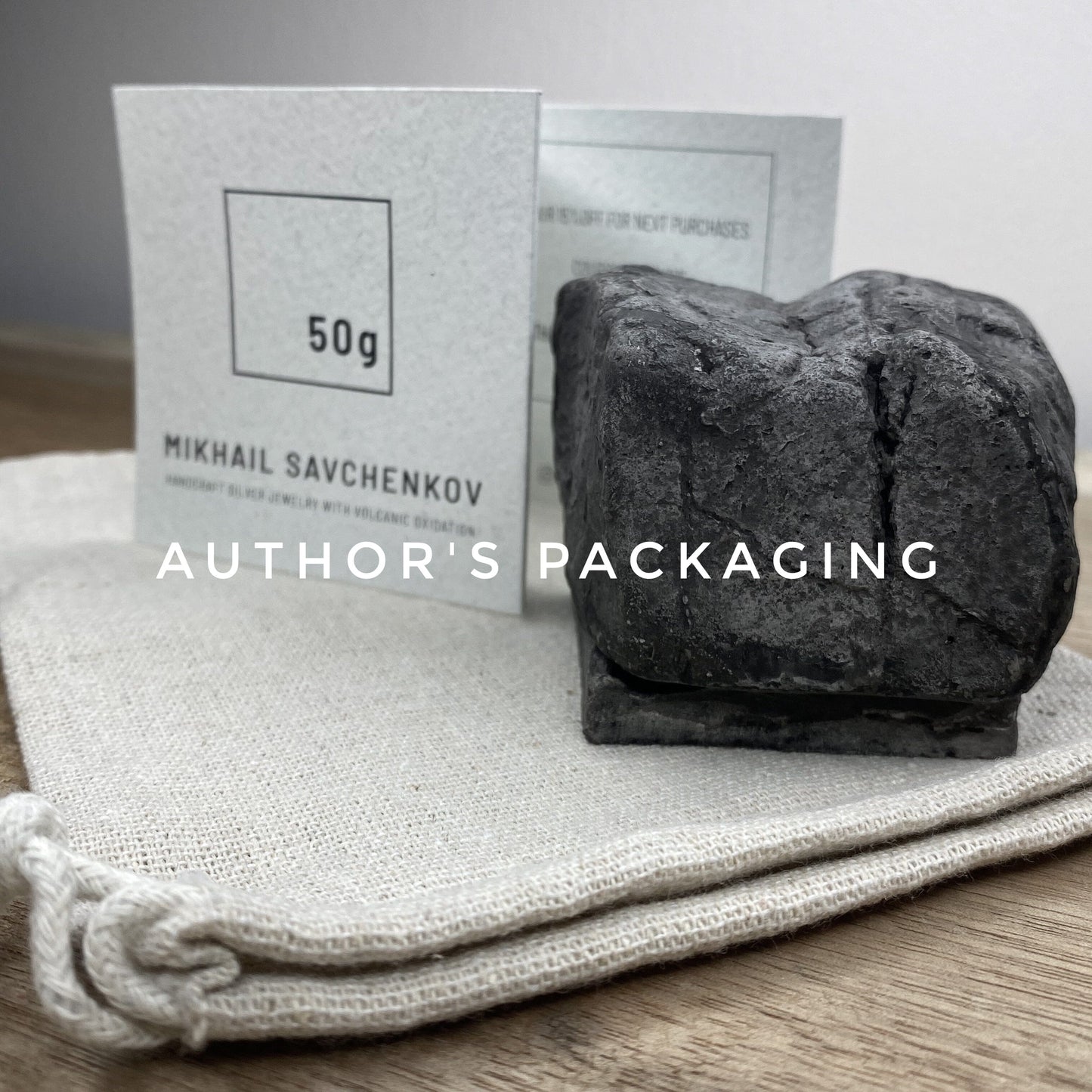 The NOISE pendant with unusual texture and black chain Charms & Pendants Project50g