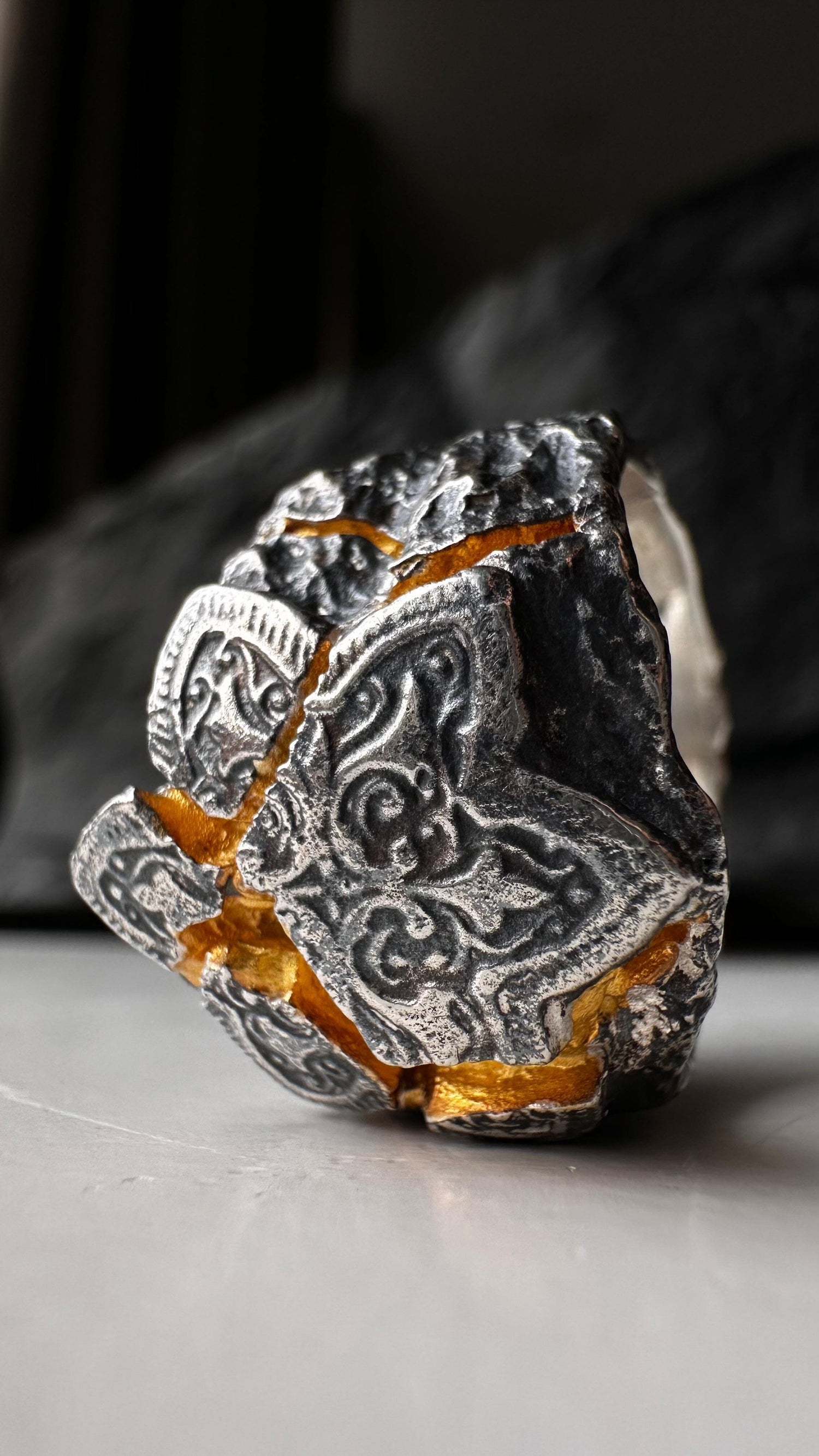 Artisan gold plating & solid gold details