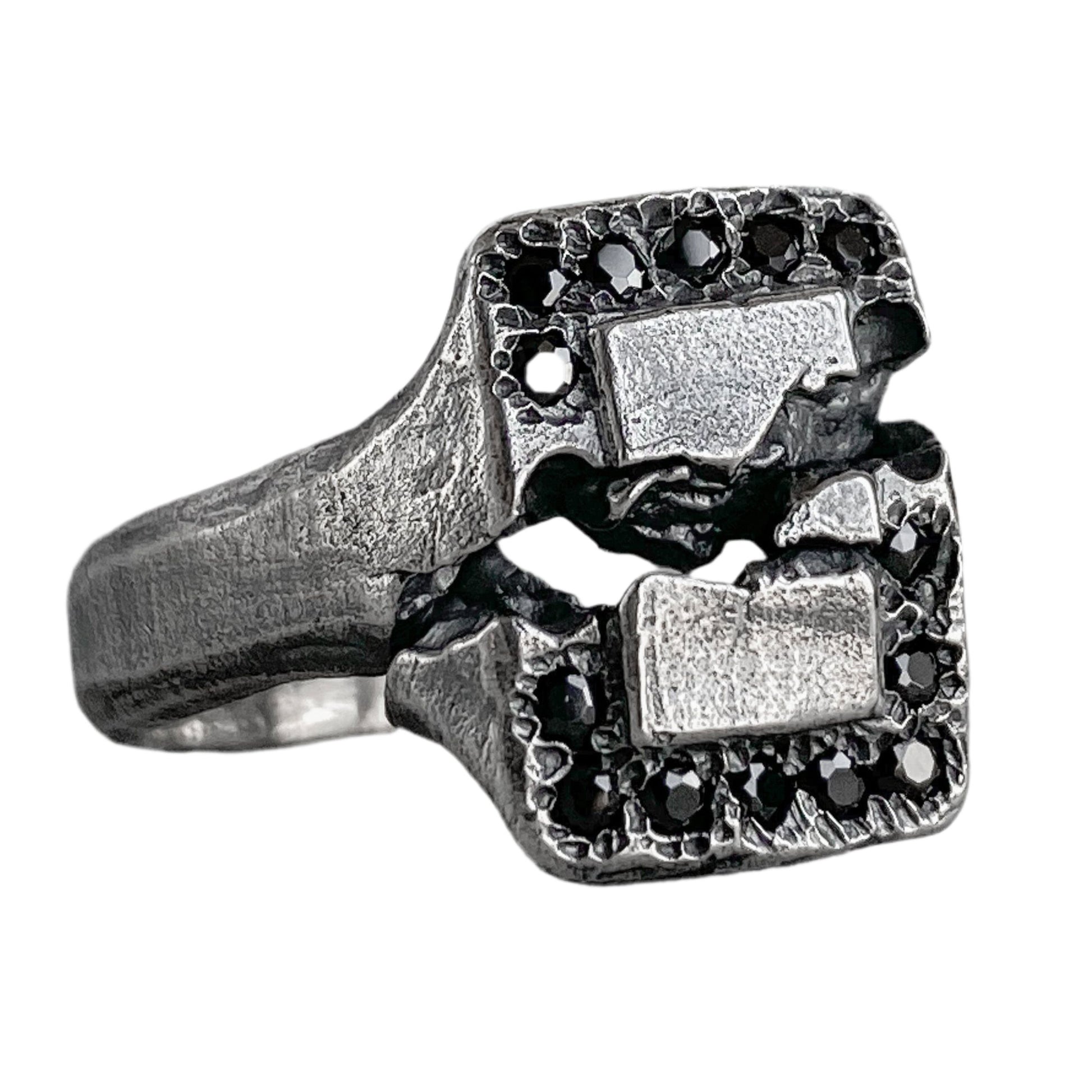 Assur ring Black diamonds rings Project50g 