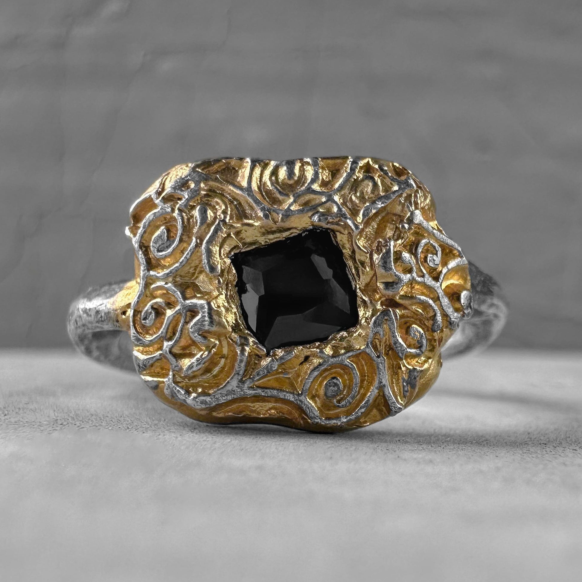 Aure ring Black diamonds rings Project50g 