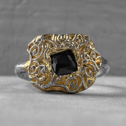 Aure ring Black diamonds rings Project50g 