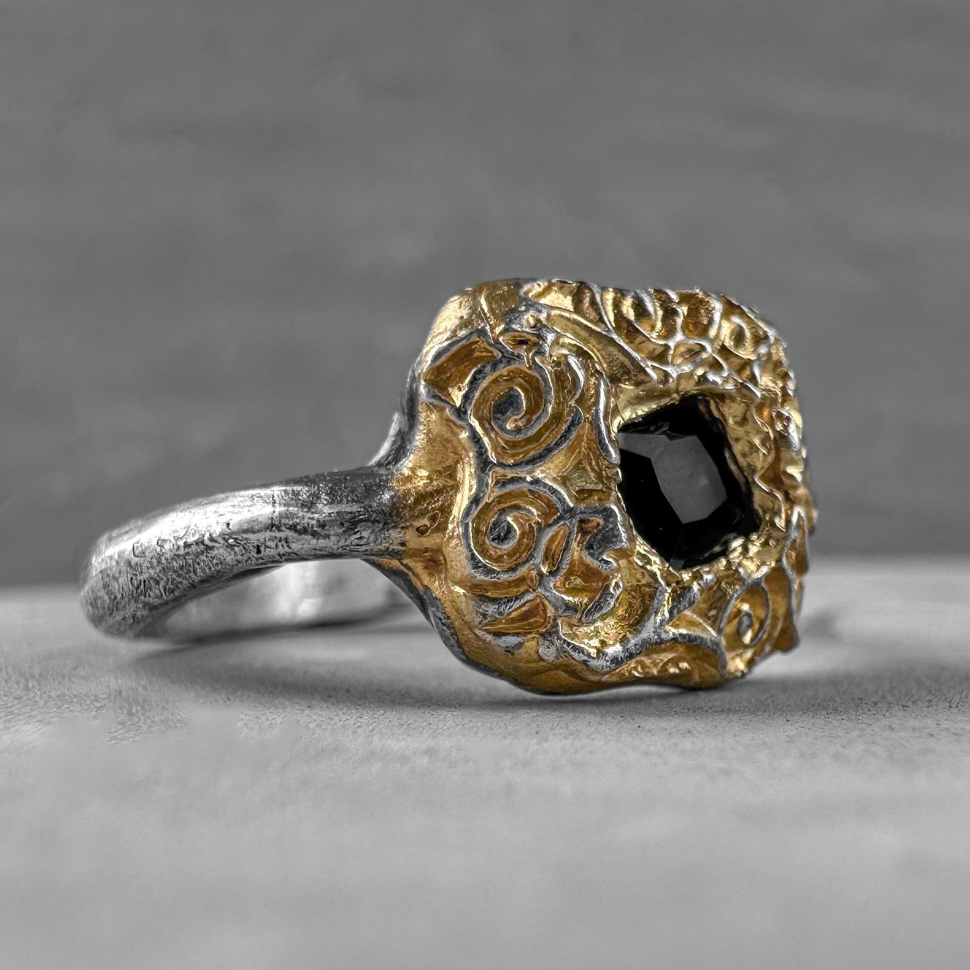 Aure ring Black diamonds rings Project50g 