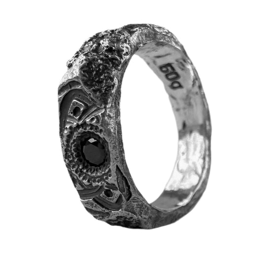 Black mandala ring Rings with patterns Project50g 