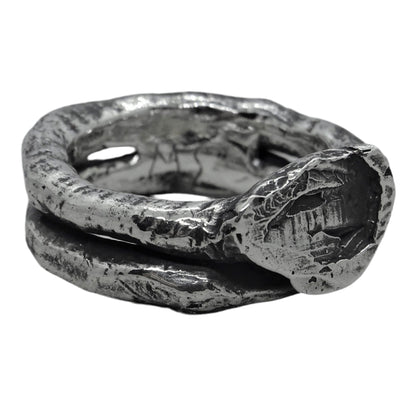 Double ring Rings with smooth texture Project50g 