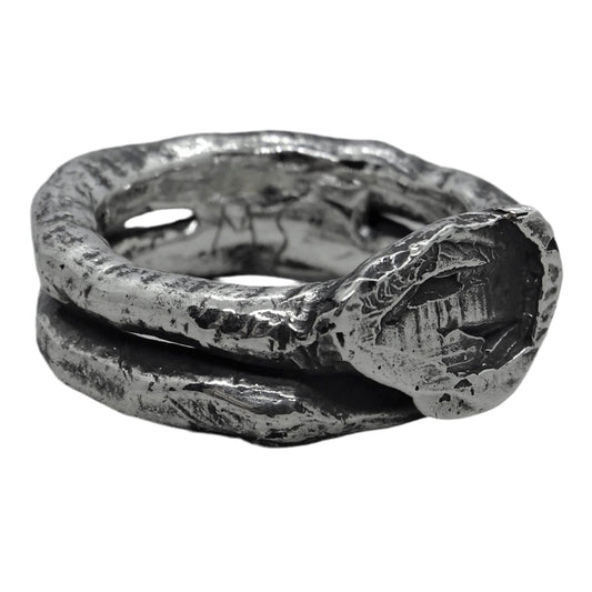 Double ring Rings with smooth texture Project50g 