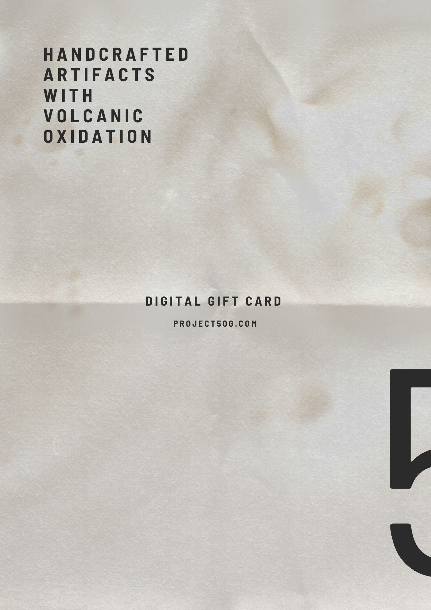 Gift Card for 50gramsofsilver Artifacts project50g 