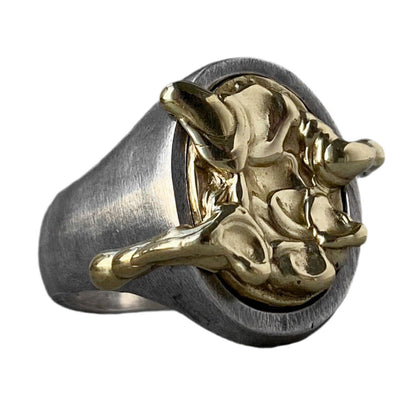 Golden Lava ring Unusual rings Project50g 