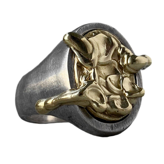 Golden Lava ring Unusual rings Project50g 