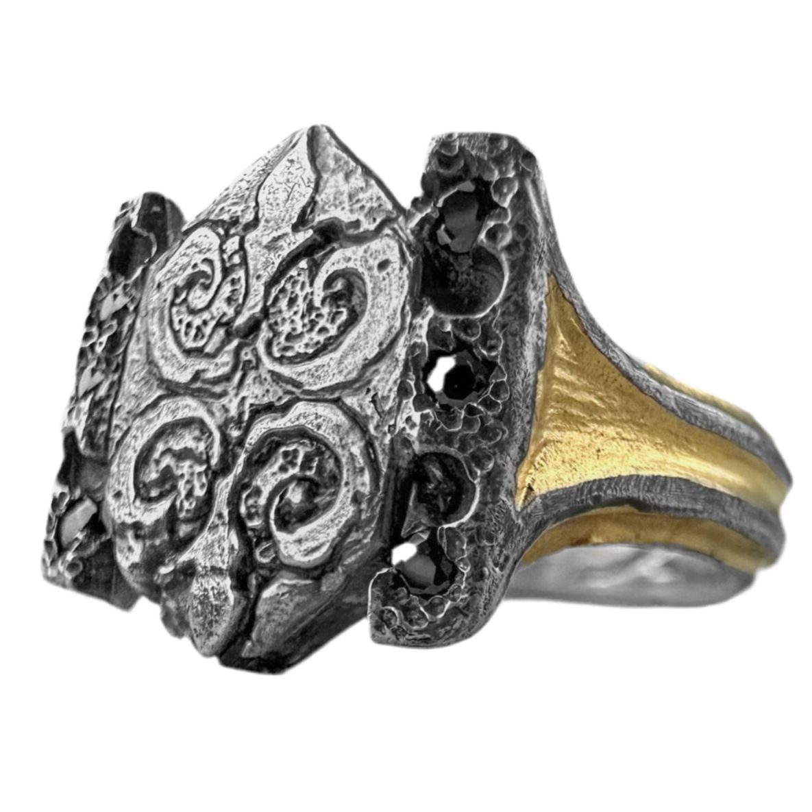 Knight of the East ring (Golden version) Unusual rings project50g 