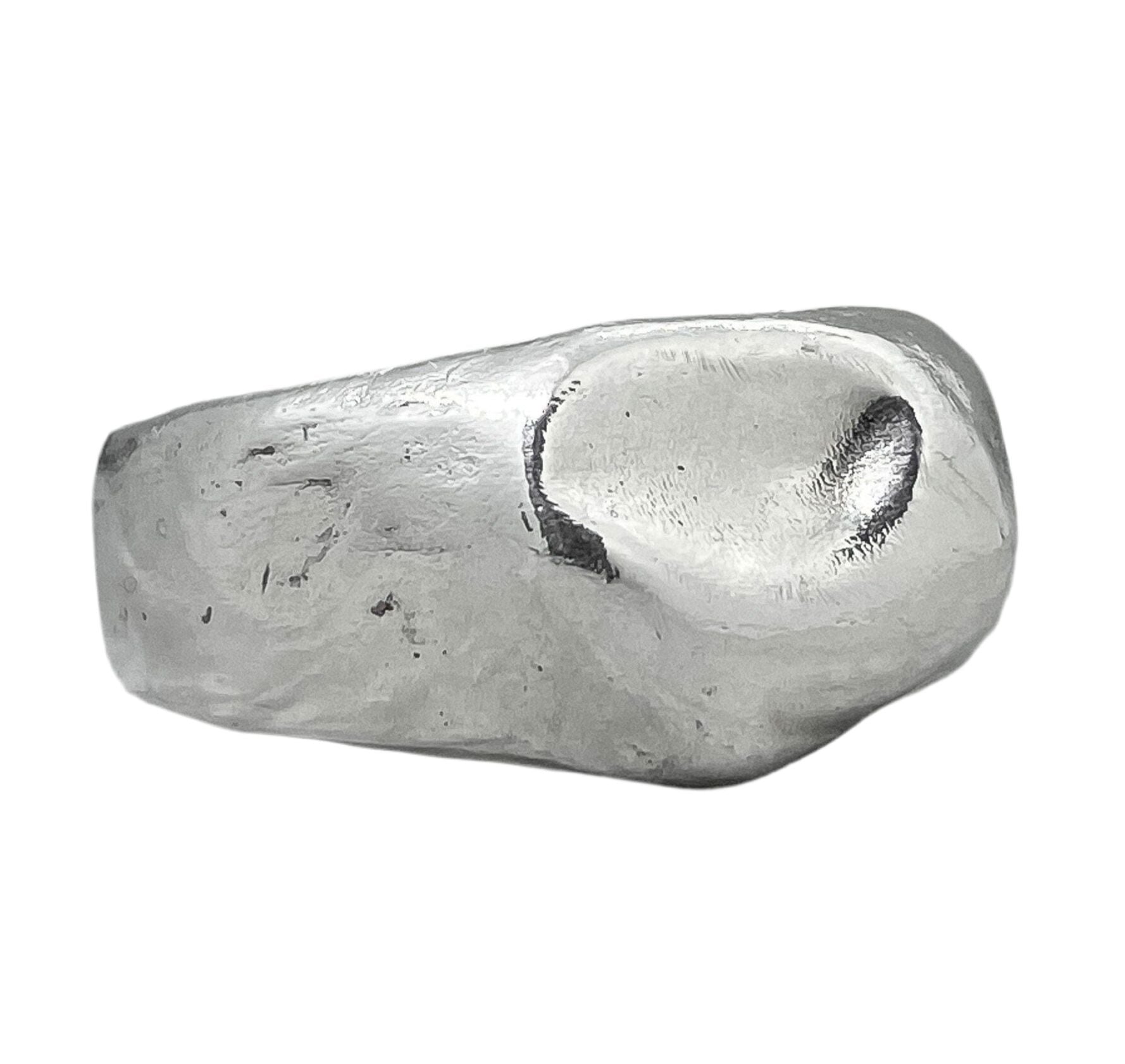 Liquid Ring, Smooth Silver 925 Band Ring – project50g