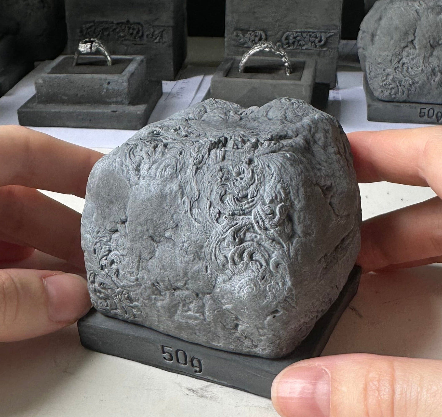 Mnemia ring Black diamonds rings Project50g 