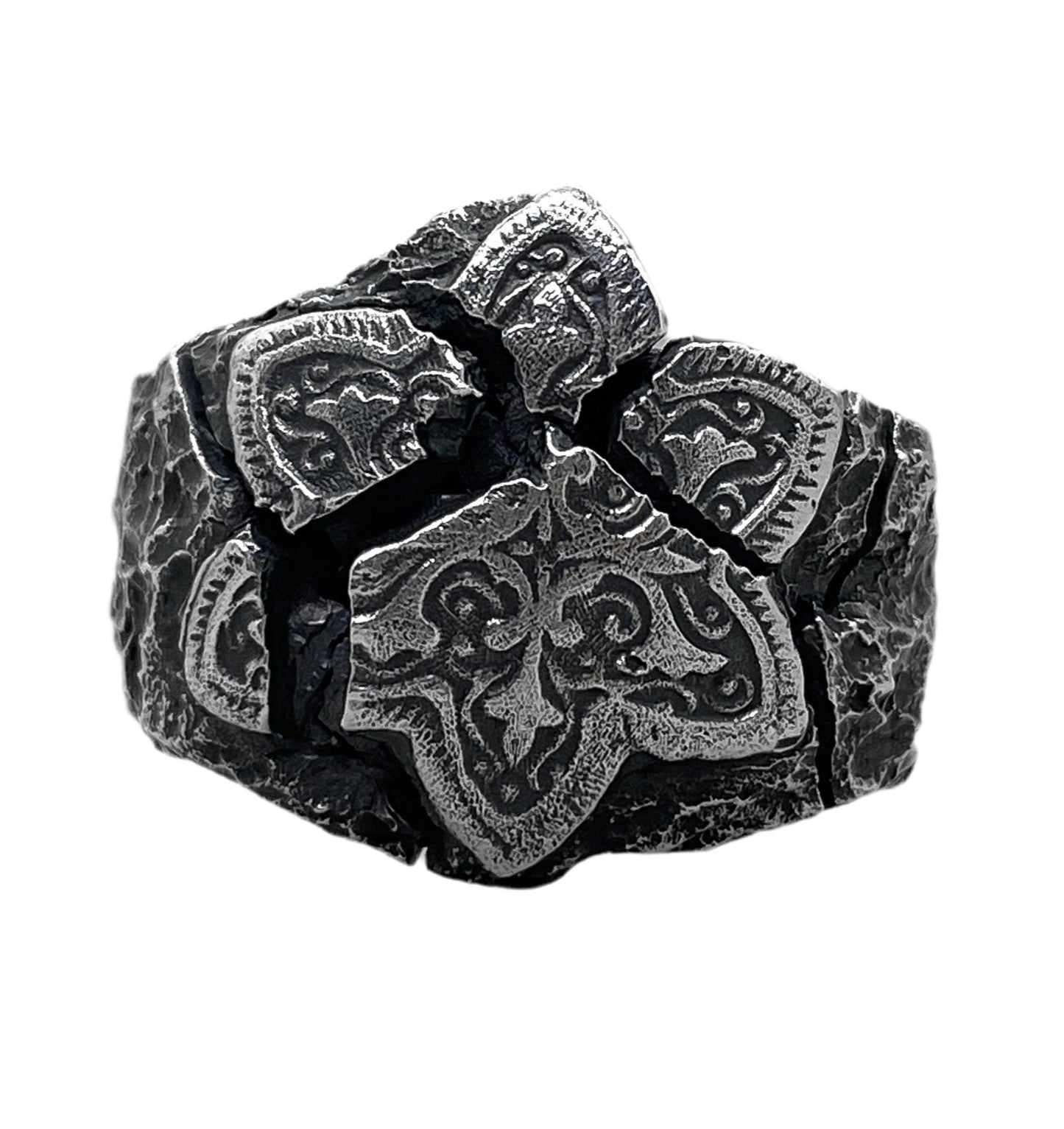 Mosaic ring Rings with cracks and patterns Project50g 