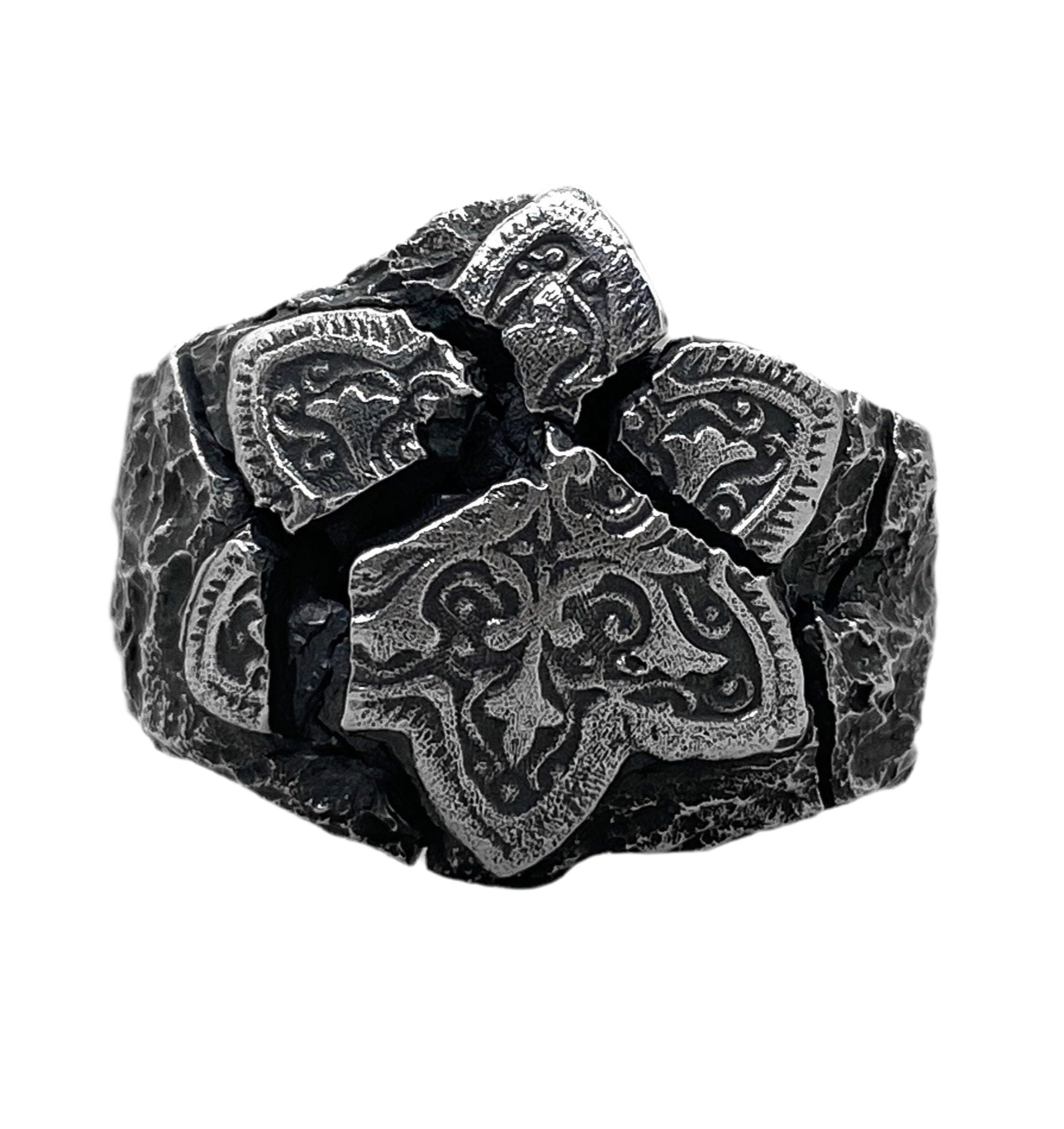 Mosaic ring Rings with cracks and patterns Project50g 