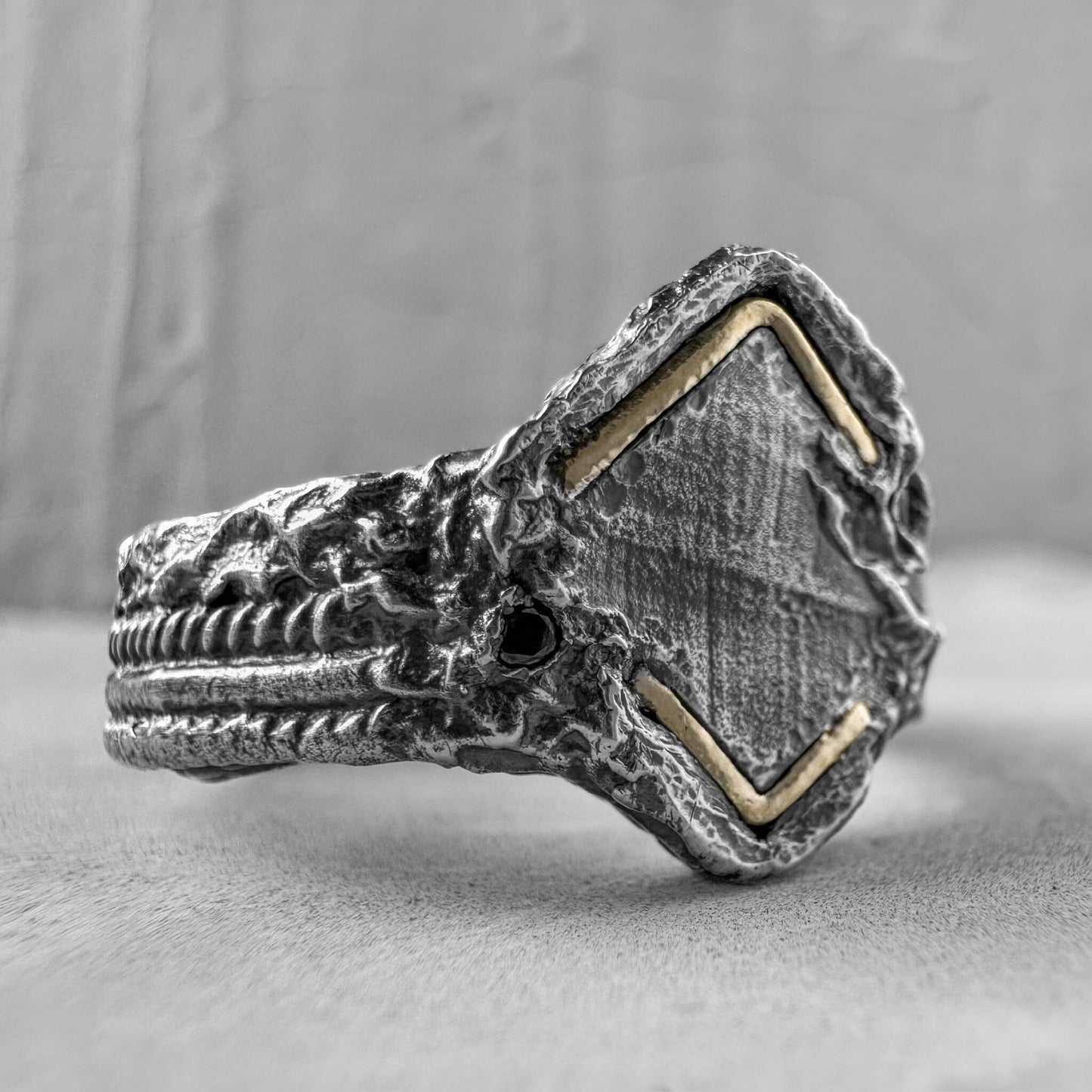 Nexus ring Black diamonds rings Project50g 