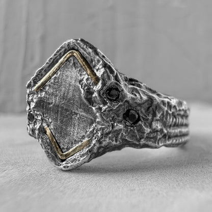 Nexus ring Black diamonds rings Project50g 