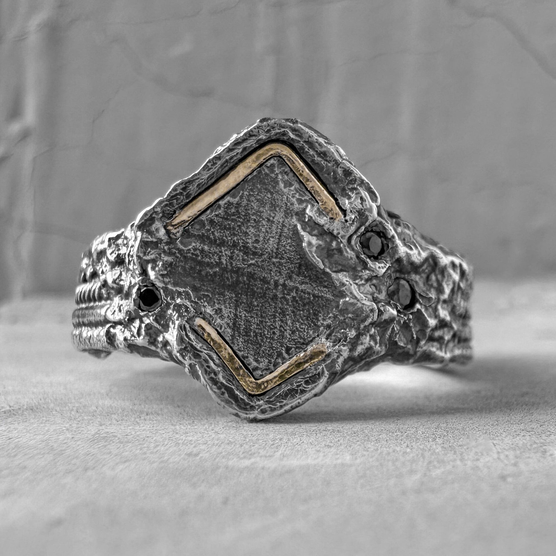 Nexus ring Black diamonds rings Project50g 