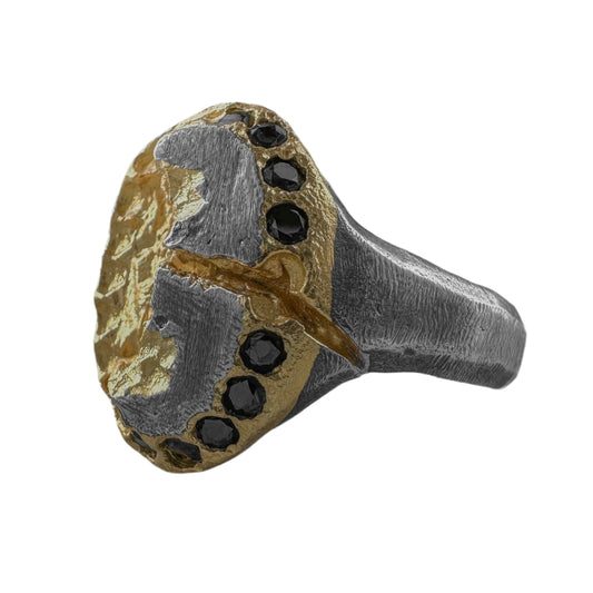 Pompeii ring Black diamonds rings Project50g 