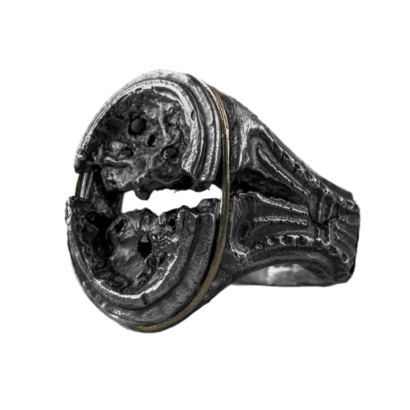 Relic ring Black diamonds rings Project50g 