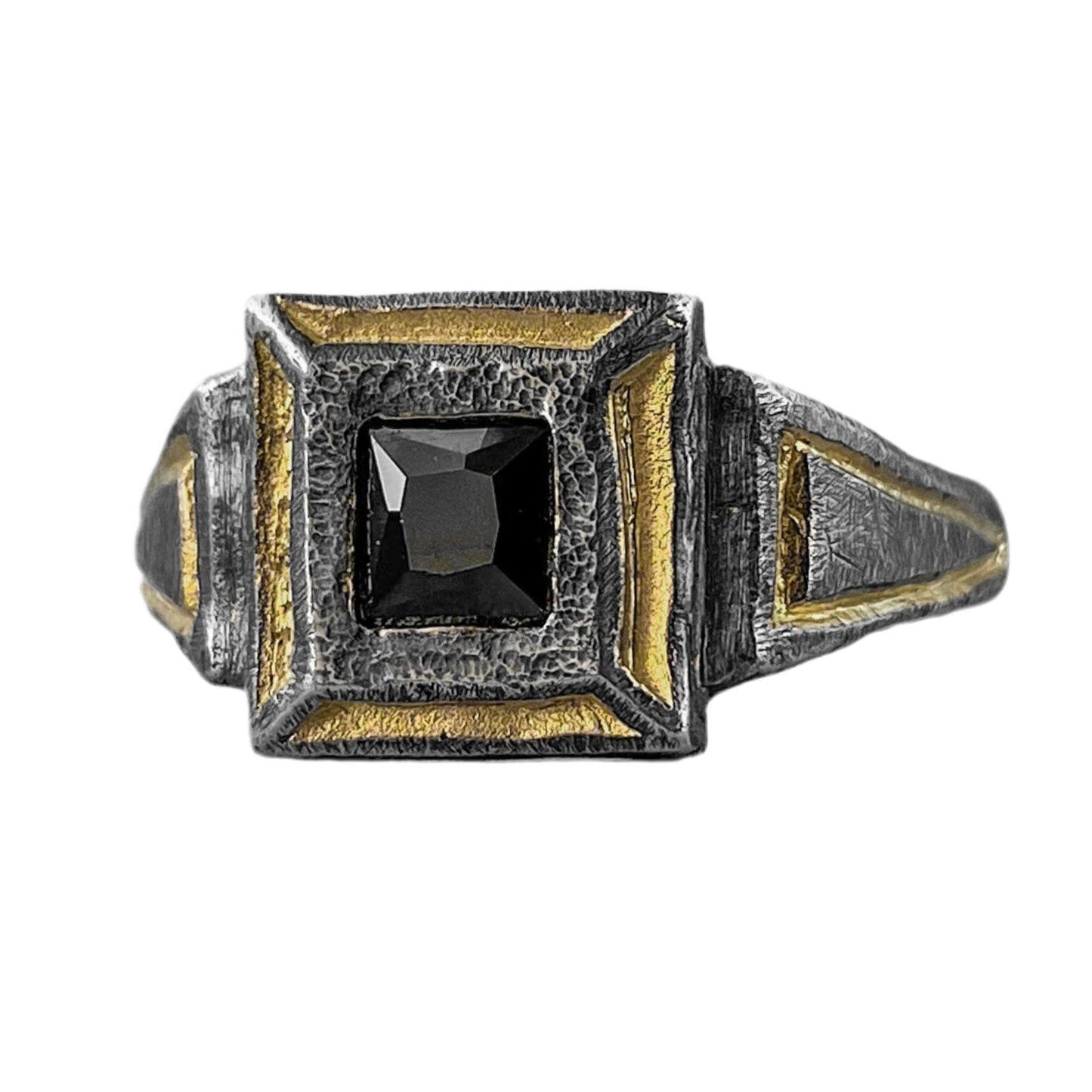 Renaissance ring Black Spinel rings Project50g 