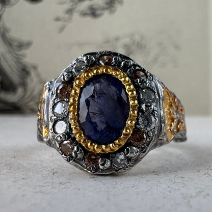 Royal ring Black diamonds rings Project50g 