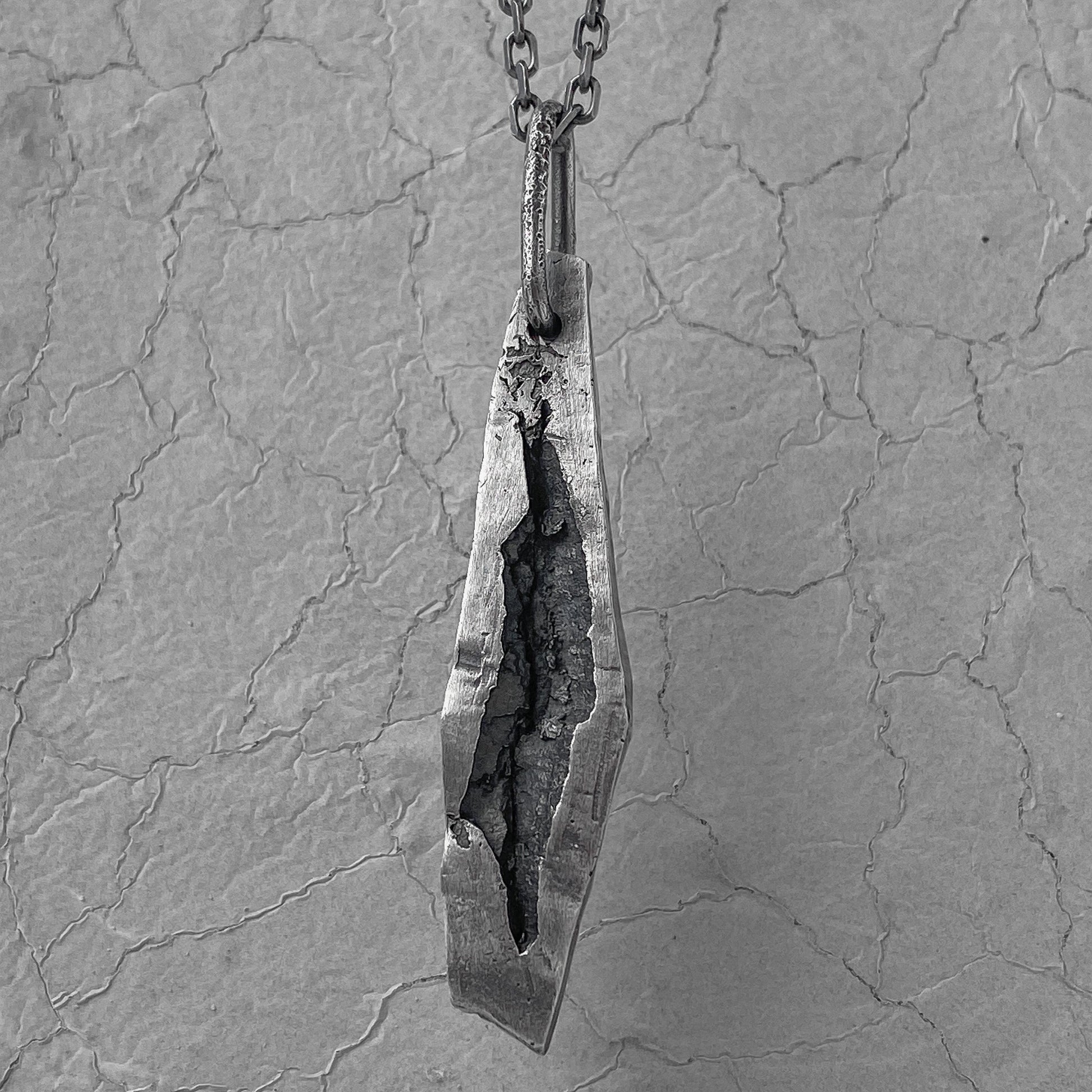 Canyon pendant- elongated pendant with a texture reminiscent of a mountain canyon Charms & Pendants Project50g 