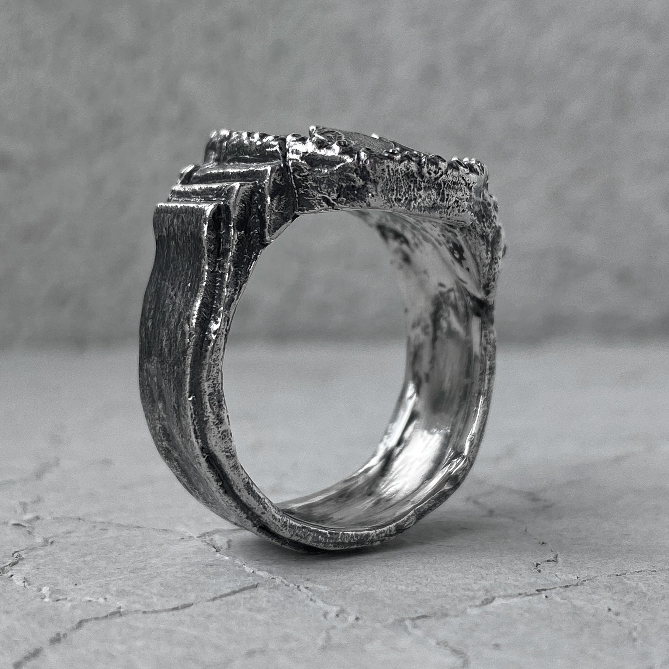Project50g | CENTURION ring -a wide brutal ring with an roman motifs ...