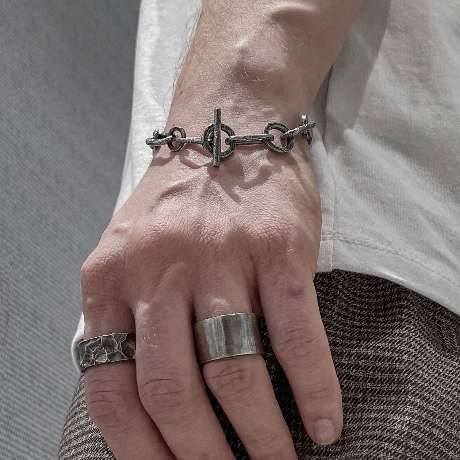 Chain bracelet-combined bracelet from different segments assembled together Bracelets Project50g 