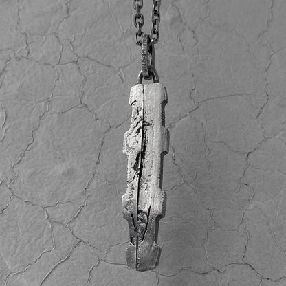 ELEMENT pendant- extended textured pendant with volcanic oxidation Charms & Pendants Project50g 