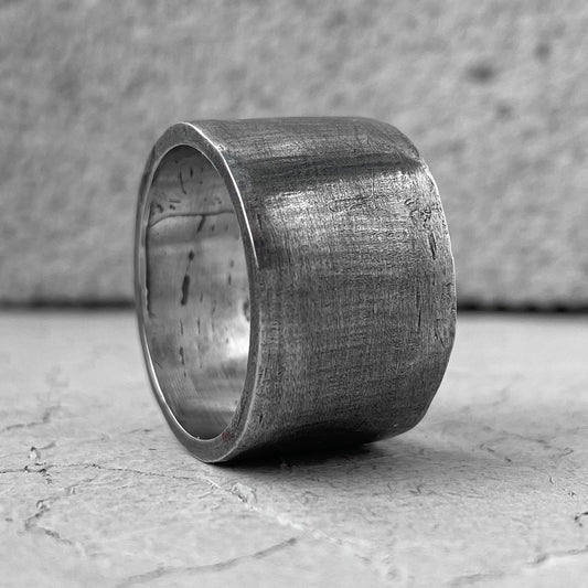 Stripe ring- extra wide ring with the soft texture Band rings Project50g 