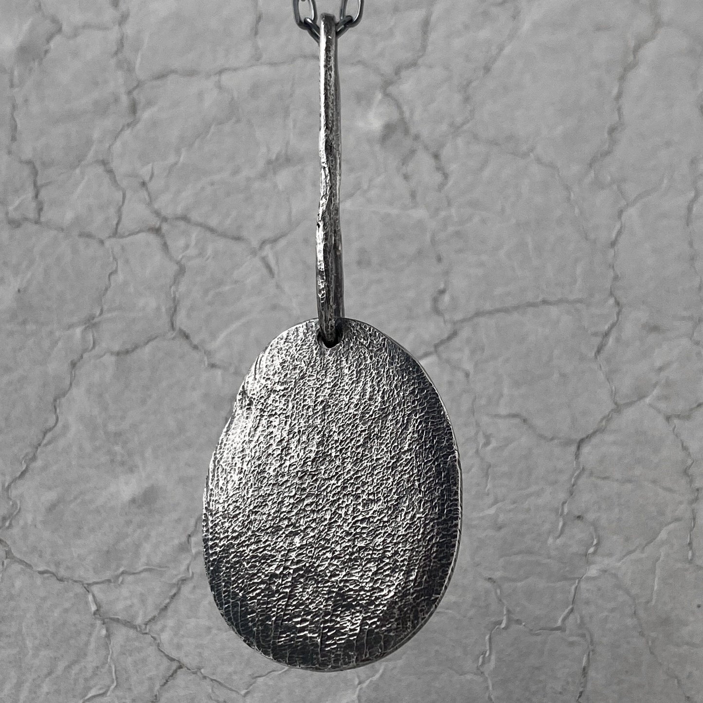 The NOISE pendant with unusual texture and black chain Charms & Pendants Project50g 